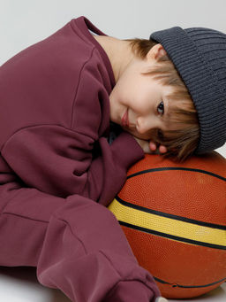 КР 302802/коричневый 1614 к632 джемпер (свитшот) для мал