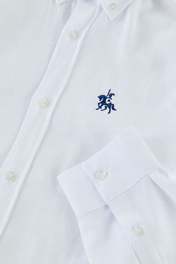 TRENDYOL MAN Mavi Regular Fit Nak?s Detayl? Oxford Kolay Utulenebilir Smart Gomlek TMNAW25GO00036 - Trendyolmilla фото 9