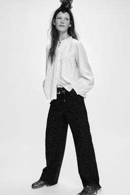 ROMANTIC DOTTED MESH SHIRT - Zara фото 5