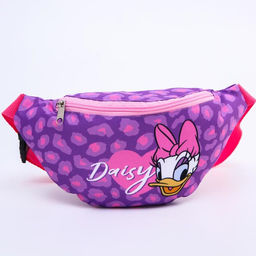 Сумка на пояс детская Дейзи, сиренево-розовая, 25×6×13