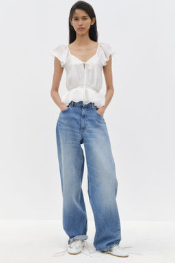 Blusa de manga circular con peplum - H&m фото 6