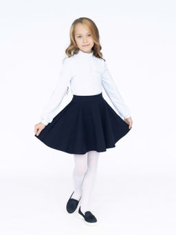 Юбка детская темно-синяя 454 (122, 64)
