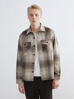 Regular Fit Ekose Erkek Oduncu G?mlek Ceket