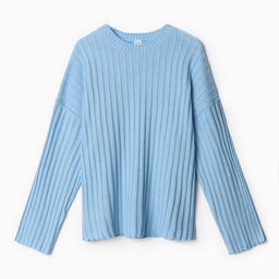 Джемпер женский вязаный MINAKU: Knitwear collection, голубой, размер 54-56