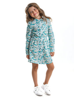 Платье с длинным рукавом UD 6022 цветы