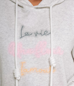 Худи #КТ3628 (1), светло-серый меланж - Dommod фото 5