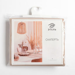 Скатерть «Этель» Kitchen, 150×110 см, бежевая, 100% хлопок, саржа 220 г/м²