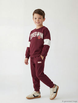 Spider-Man Bask?l? Erkek ?ocuk Kal?n E?ofman Tak?m