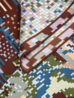 Платок жен. шелк 90х90 E04-8231-15 - Eleganzza фото 3