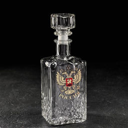 Набор питьевой «Герб России», 7 предметов: графин 500 мл, стопка 50 мл, 6 шт.
