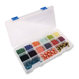 Gamma Коробка для шв. принадл. ОМ-040 пластик 23 x 12.2 x 3.4 см СК/Распродажа прозрачная