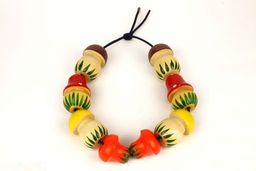 Бусы "Грибы" 8 шт. арт.Р-45/919 (РНИ)