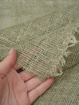 Лен упаковочный Мешковина средней плотности, ш.1.1м, лен-100%, 195гр/м.кв - Купава фото 4