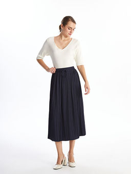 Beli Lastikli Saten Kad?n Etek