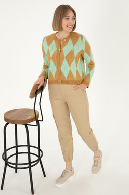 Женские брюки песочного цвета из парусины Неожиданная скидка в корзине - U.s. polo assn фото 3