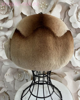 Волна мех.цветок кролик Берет женский (56-58)