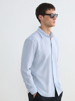 Regular Fit ?izgili Erkek G?mlek