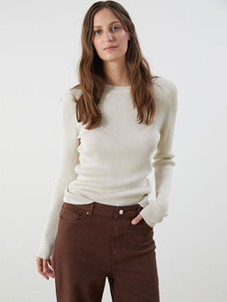 Bisiklet Yaka Kad?n Triko Kazak