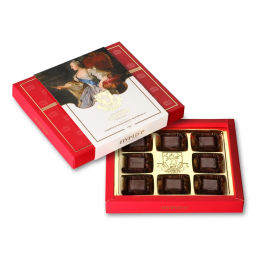 Екатерина II (молочный трюфель в темном шоколаде с малиной и мармеладными каплями) - ПУРПУР фото 2