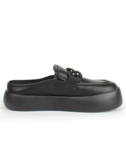 07-DJ45-2 BLACK Лоферы женские без задника (натуральная кожа) - Фабричный китай фото 12