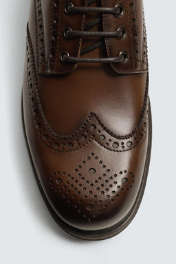 ZAPATO PIEL VESTIR / Marr?n - Zara фото 6
