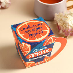 Чай чёрный в коробке-кружке Самых ярких чаепитий, вкус: апельсин, 50 г. - Фабрика счастья фото 3