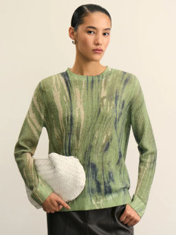 Джемпер с абстрактным принтом / Zarina