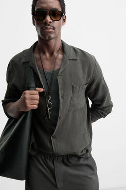 100% LINEN SHIRT - Zara фото 5
