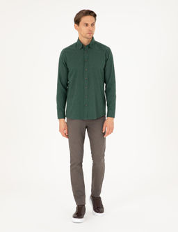 Ye_il Regular Fit Uzun Kollu G_mlek - Pierre cardin фото 4