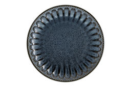 Тарелка обеденная, 26 см, фарфор P, черно-синяя, в крапинку, Black Kitchen