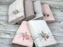 Полотенце EFOR ELIT 6 шт хлопок (70*140) модель розочка