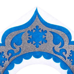 Кокошник карнавальный «Снегурочка», из фетра