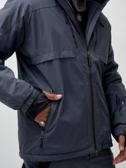 Горнолыжный костюм мужской зимний темно-серого цвета 3710TC - Mtforce фото 17