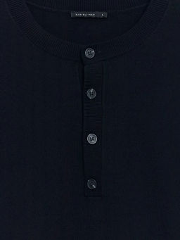 Джемпер с воротником хенли / Zarina  фото 3