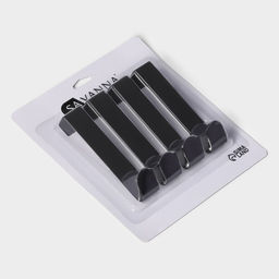 Крючки надверные SAVANNA Black Loft, 4 шт., металл, 3×12×2.2 см, чёрные