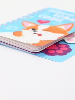 Блокнот с разделителями А7, 40 л "Корги"