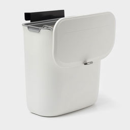 Ведро для мусора подвесное Доляна, 9 л, 2 вида крепления, белое фото 7