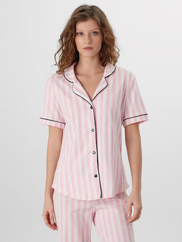 Комплект домашний женский в розовую полоску - Mark formelle фото 3