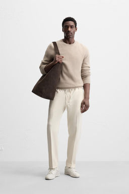 COMFORT FIT JOGGER WAIST TROUSERS - Zara фото 30