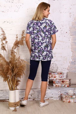 Костюм с бриджами (00698, лиловый) - Плиона фото 5