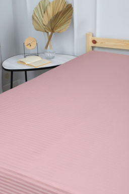 Простыня на резинке из страйп-сатина Комфорт