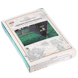 Постельное белье, комплект 2-х спальный Ботаника зеленый, 4 предмета: пододеяльник на кнопках 175х215см, евро-простыня 220х240см, 2 наволочки 70х70см с клапаном-запахом, поплин Комфорт 115г/м2, хлопок 100%, упаковка классическая ПВХ 32х41см, Д - Домашняя мода фото 3