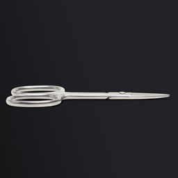 Цена за 2 шт. Ножницы маникюрные «Premium», прямые, широкие, 9.5 см, на блистере