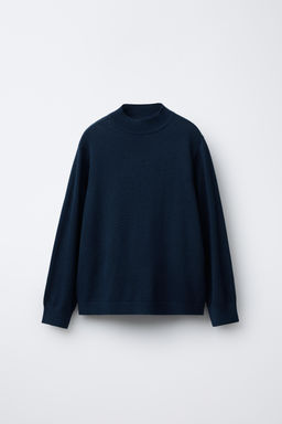 FINE KNIT HIGH NECK SWEATER