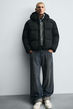 HOODED PUFFER JACKET - Zara фото 6