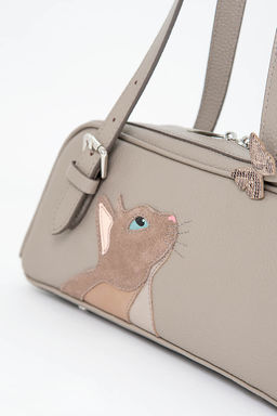 Сумка с аппликацией ДС-642-352 капучино - Protege фото 8