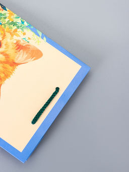 Цена за 4 шт. Пакет подарочный ламинированный Котик 11.5?14.5?6.5 см