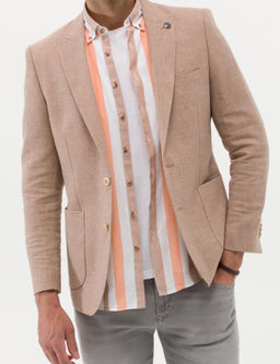 Turuncu Ekstra Slim Fit Spor Ceket