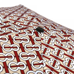 Зонт-мини механический Орнамент ткань эпонж (полиэстер) + черное УФ-покрытие, 6 лучей, д/купола 90см, 5 сложений, 17см в сложенном виде, механизм против ветра, пластмассовая ручка, цвет ванильный, 225гр (Китай) - Домашняя Мода фото 5