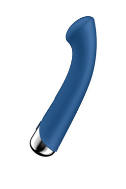 Вибратор для точки G с ротацией Satisfyer Spinning G-Spot 1, силикон, синий, 16,8 см